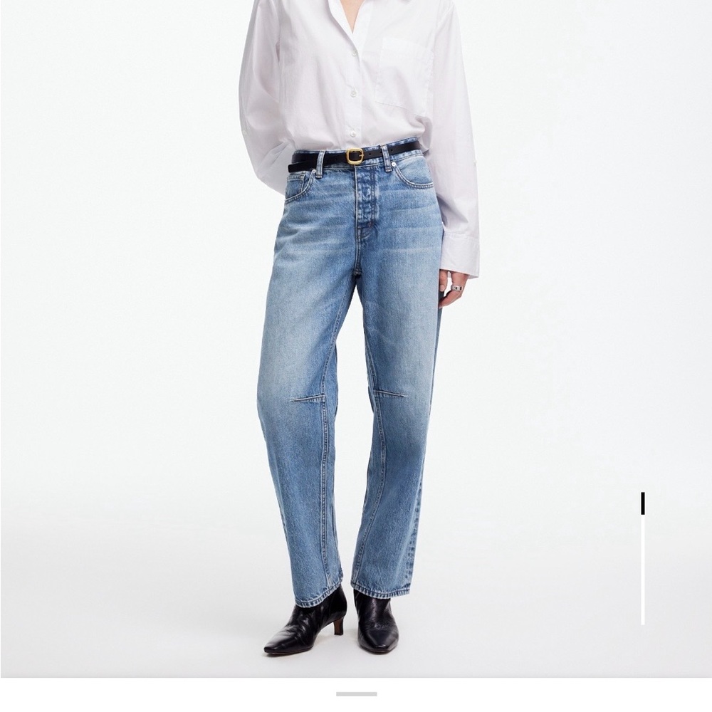 Madewell Darted Barrel Jeans-Dobbins Wash